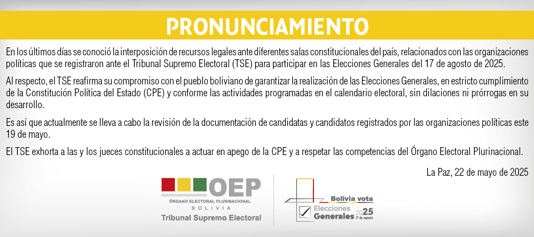 Pronunciamiento 22-05-2025